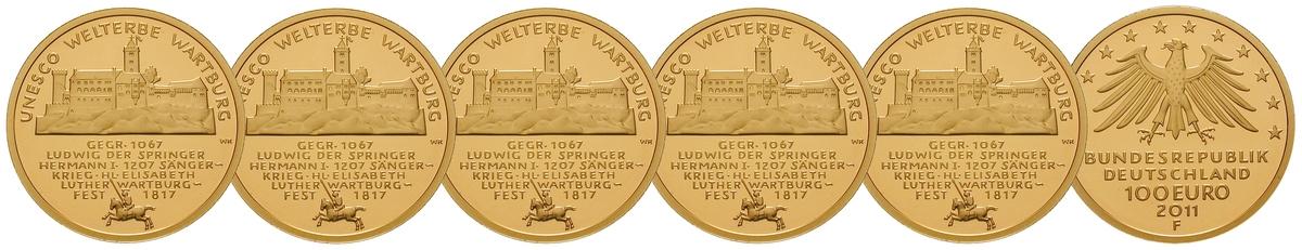 100 Euro Goldmünzen