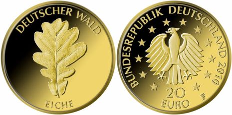20 Euro Goldmnze Eiche 2010